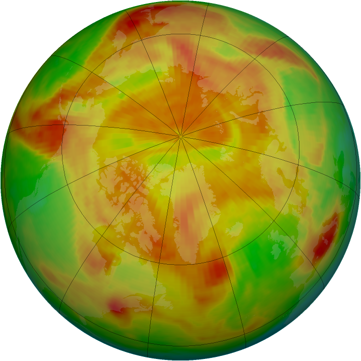 Arctic ozone map for 06 May 1987